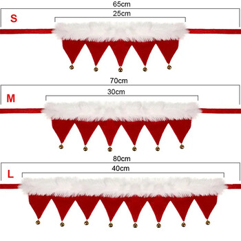 Χριστουγεννιάτικη αποκριάτικη ρόμπα για κατοικίδια για σκύλο γάτας Κουτάβι Κόκκινα ρούχα Κοστούμια Κασκόλ Δώρο Πετσέτα Κολιέ Αξεσουάρ περιποίησης Πρωτοχρονιά