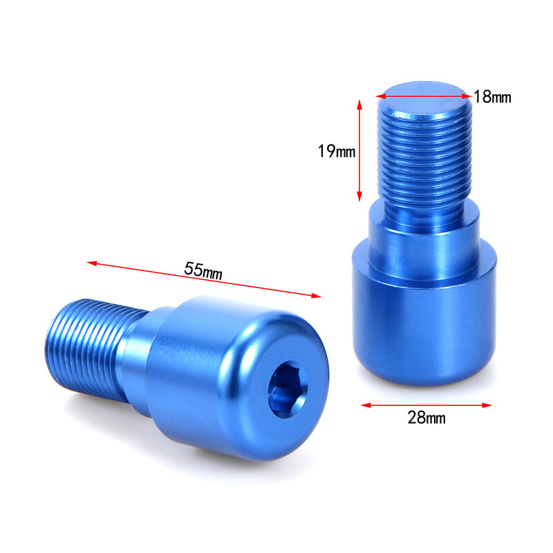 2vnt motociklo 18 mm vairo rankenos balanso dangtelio galo kištukas vairo vairo skaitiklio svorio rankenos, skirtos Yamaha FZ1 2006-2015 m.