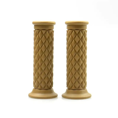 Mânere universale de 7/8" 22mm 24mm Retro pentru motociclete Mânere anti-alunecare din cauciuc pentru ghidon pentru motociclete, motociclete, motociclete