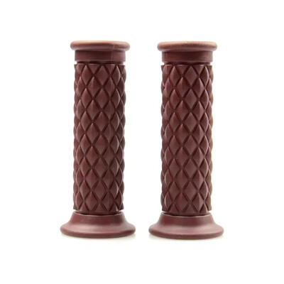 Mânere universale de 7/8" 22mm 24mm Retro pentru motociclete Mânere anti-alunecare din cauciuc pentru ghidon pentru motociclete, motociclete, motociclete