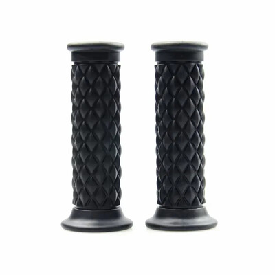 Mânere universale de 7/8" 22mm 24mm Retro pentru motociclete Mânere anti-alunecare din cauciuc pentru ghidon pentru motociclete, motociclete, motociclete