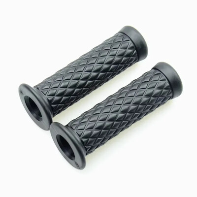 Mânere universale de 7/8" 22mm 24mm Retro pentru motociclete Mânere anti-alunecare din cauciuc pentru ghidon pentru motociclete, motociclete, motociclete