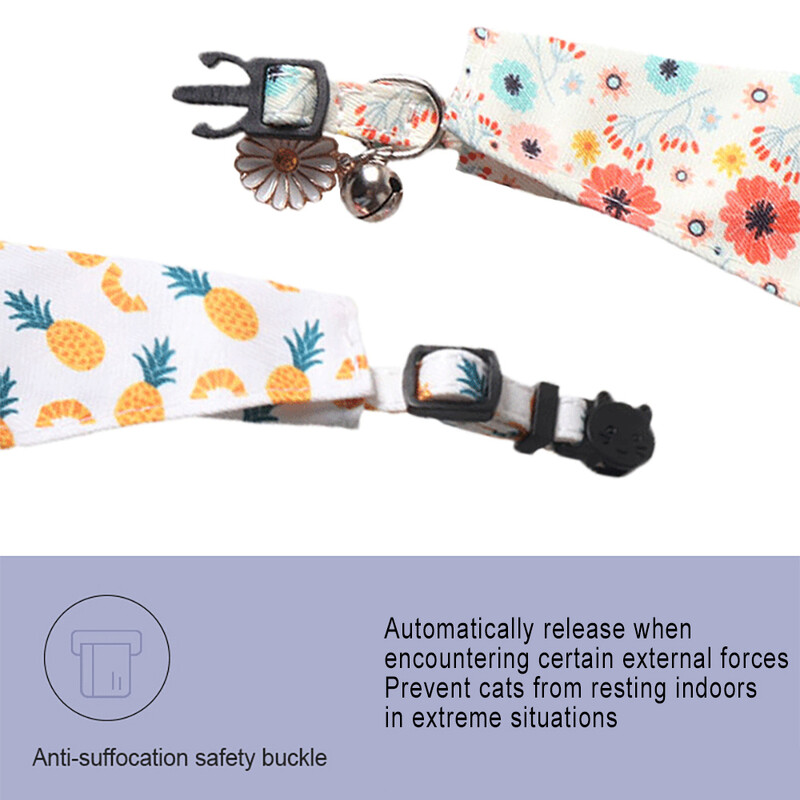 Katės antkaklis Reguliuojamas universalus Garfield Cat Priedai Persiko oda Aksominiai naminių gyvūnėlių aksesuarai Anti-residence sagtis