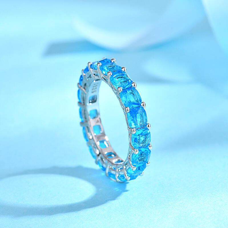 Novi proizvod u boji cirkonskog prstena za žene, niche, high-end, moderan i profinjen, prekogranična rasprodaja nakita