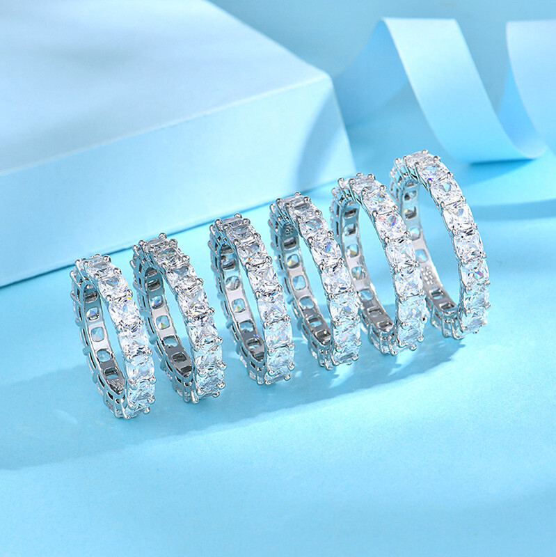 Novi proizvod u boji cirkonskog prstena za žene, niche, high-end, moderan i profinjen, prekogranična rasprodaja nakita