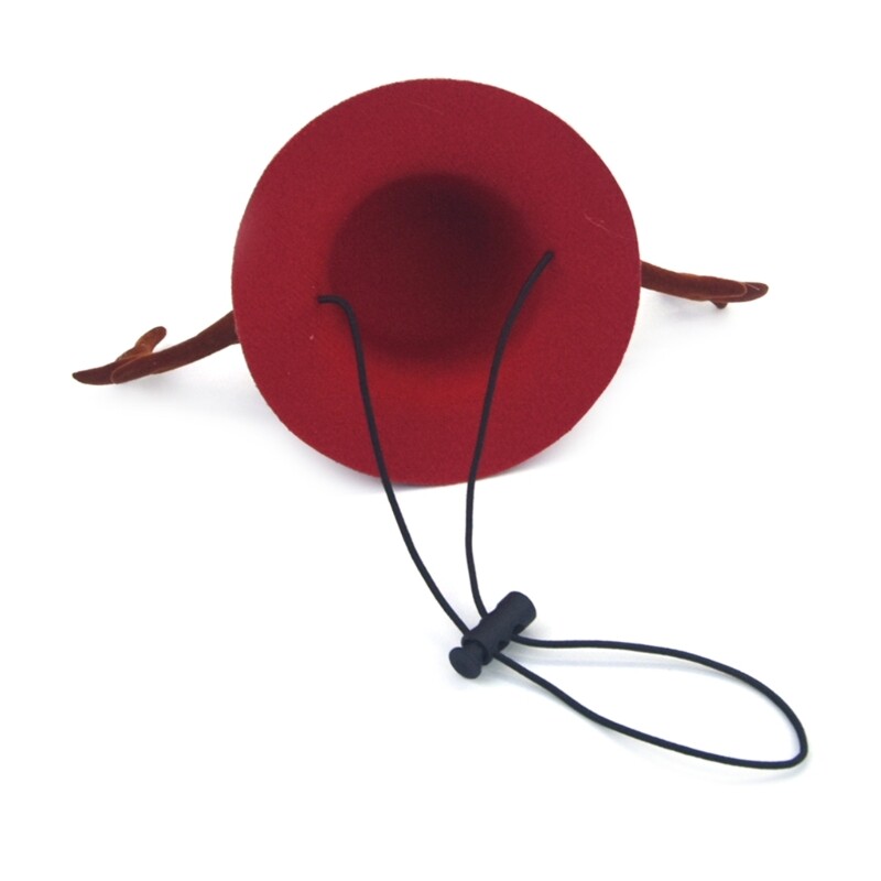 Graži gyvūnų raštų kepurė Žieminė naminių gyvūnėlių mada kepurė Kalėdinė elnių kepurė šuniukui kačiukams mažiems katinams šuo