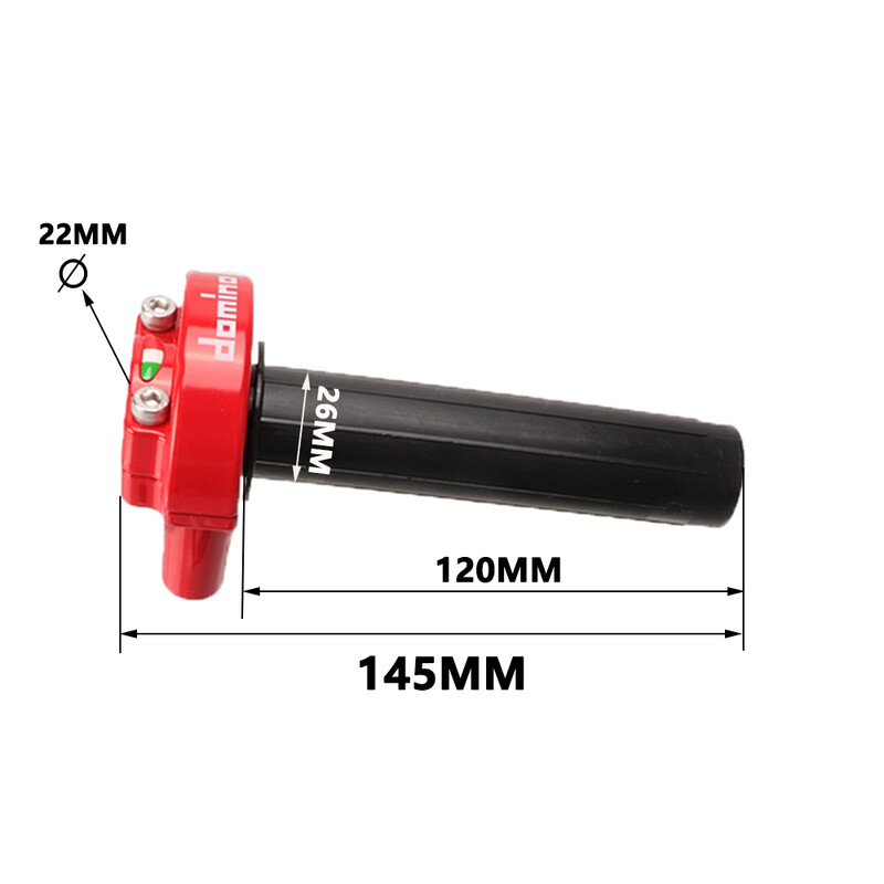 Motociklo 22 mm 7/8 colio vairo priedai Tepalo greito pasukimo akceleratoriaus rankenos akceleratoriaus rankena, skirta motociklo dviračiui