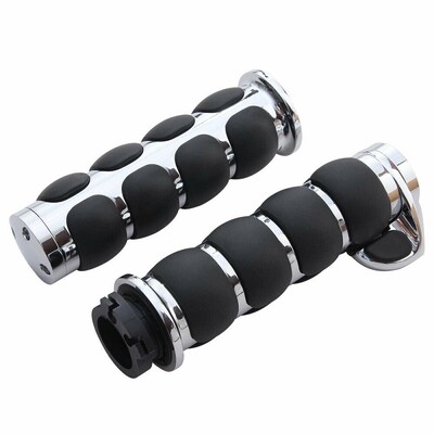 2 vnt 25 mm/22 mm 1 colio chromuotos vairo rankenos, skirtos Harley Touring Street Electra Road Glide motociklo vairo rankenoms