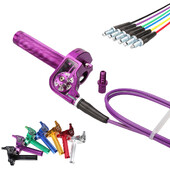 Universalus motociklas 7/8" 22 mm CNC aliuminio akceleratoriaus akceleratoriaus pasukamos rankenos droselio trosas, skirtas purvo duobės dviračio mopedo motorolerio keturračiui