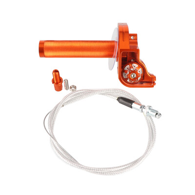 Universalus motociklas 7/8" 22 mm CNC aliuminio akceleratoriaus akceleratoriaus pasukamos rankenos droselio trosas, skirtas purvo duobės dviračio mopedo motorolerio keturračiui