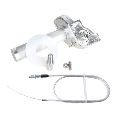 Universalus motociklas 7/8" 22 mm CNC aliuminio akceleratoriaus akceleratoriaus pasukamos rankenos droselio trosas, skirtas purvo duobės dviračio mopedo motorolerio keturračiui