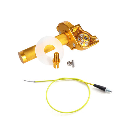 Universalus motociklas 7/8" 22 mm CNC aliuminio akceleratoriaus akceleratoriaus pasukamos rankenos droselio trosas, skirtas purvo duobės dviračio mopedo motorolerio keturračiui