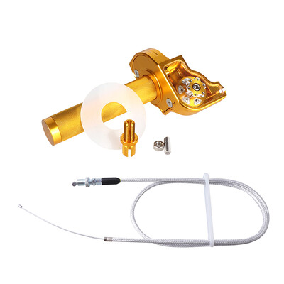 Universalus motociklas 7/8" 22 mm CNC aliuminio akceleratoriaus akceleratoriaus pasukamos rankenos droselio trosas, skirtas purvo duobės dviračio mopedo motorolerio keturračiui