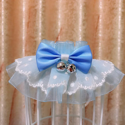 Mieli nėriniai šuns katės kaklaraištis apykaklė Šalikas naminiams gyvūnėliams Seilinukas Bandana Antkaklis šuniui karoliai Kaklaraištis peteliškė šunų vestuvių aksesuarai