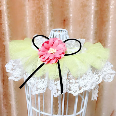 Mieli nėriniai šuns katės kaklaraištis apykaklė Šalikas naminiams gyvūnėliams Seilinukas Bandana Antkaklis šuniui karoliai Kaklaraištis peteliškė šunų vestuvių aksesuarai