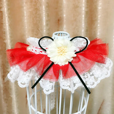 Mieli nėriniai šuns katės kaklaraištis apykaklė Šalikas naminiams gyvūnėliams Seilinukas Bandana Antkaklis šuniui karoliai Kaklaraištis peteliškė šunų vestuvių aksesuarai