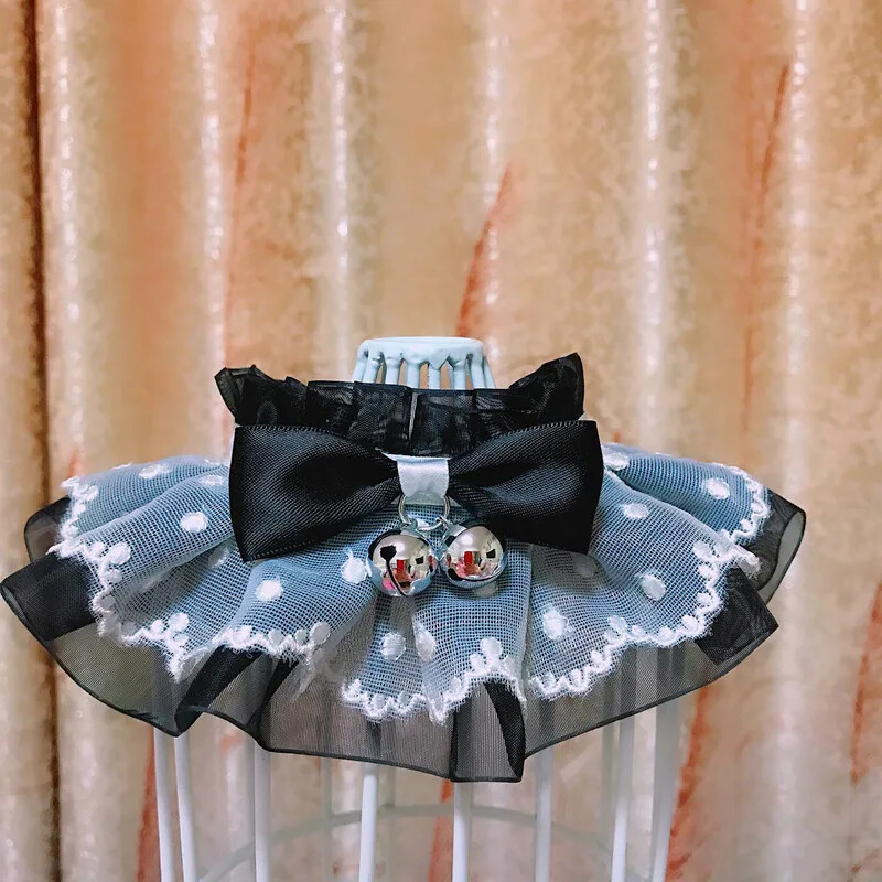 Mieli nėriniai šuns katės kaklaraištis apykaklė Šalikas naminiams gyvūnėliams Seilinukas Bandana Antkaklis šuniui karoliai Kaklaraištis peteliškė šunų vestuvių aksesuarai