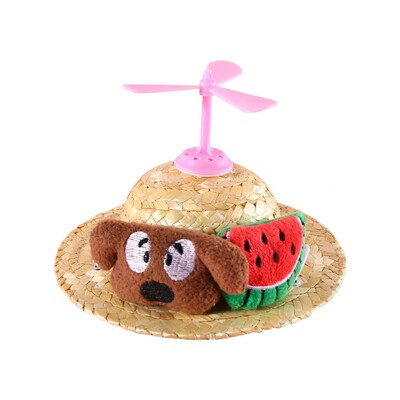 Šunų skrybėlės naminių gyvūnėlių dekoravimas mažiems ir vidutiniams dideliems šunims katėms kostiumams augintiniams Fotografijos reikmenys Mieli gerbėjai šunų kačių šiaudinė kepurė naminiams gyvūnėliams