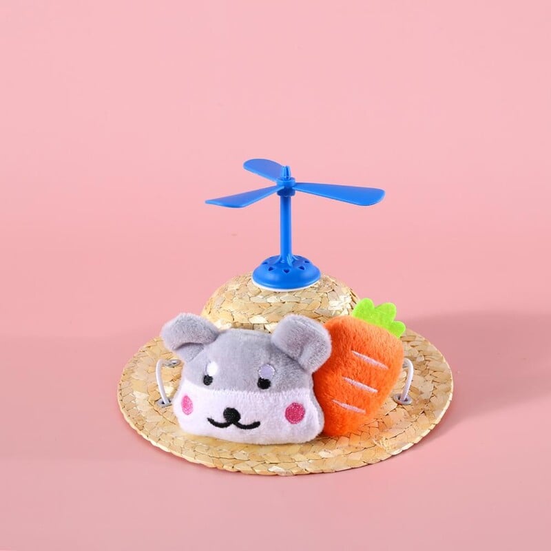 Šunų skrybėlės naminių gyvūnėlių dekoravimas mažiems ir vidutiniams dideliems šunims katėms kostiumams augintiniams Fotografijos reikmenys Mieli gerbėjai šunų kačių šiaudinė kepurė naminiams gyvūnėliams