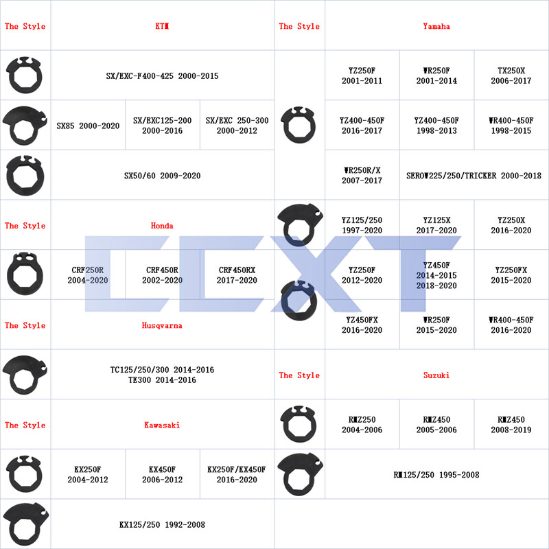 Jauns universāls motocikls 7/8" stūres rokturis bremžu rokturis gumija Uzspiežama kamera priekš EXC SX CRF YZF WR KX KXF RMZ TC TE 50-450cc