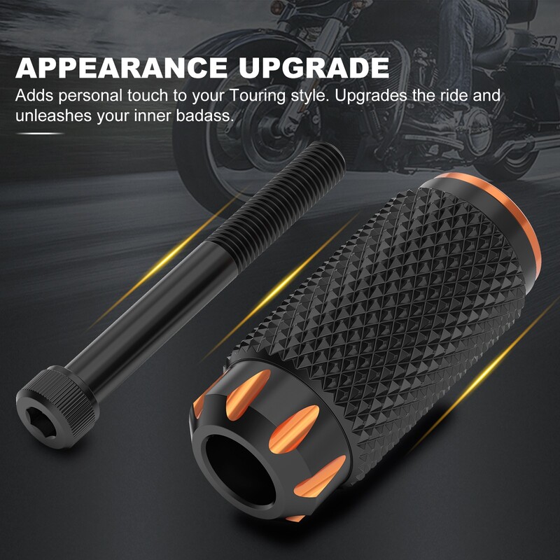 Motocikla pārnesumu pārslēgšanas sviras purngals Harley Sportster XL1200 XL883 Fat Bob Fat Boy Softail FXST Dyna FXD rievotas pārslēgšanas tapas