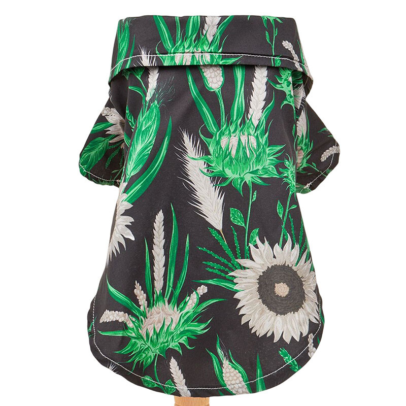 Nauji vasaros indai Šaunūs, gražūs šunų marškinėliai naminių gyvūnėlių drabužiai marginti lapais ir saulėgrąžomis Šunų drabužiai Karštai parduodami naminių gyvūnėlių drabužiai