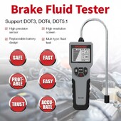 Automātiskā bremžu šķidruma testera digitālais automašīnas bremžu eļļas rīks priekš BF200 DOT3 DOT4 DOT5.1 LED indikatora pārbaudes displejs Auto eļļas rīks