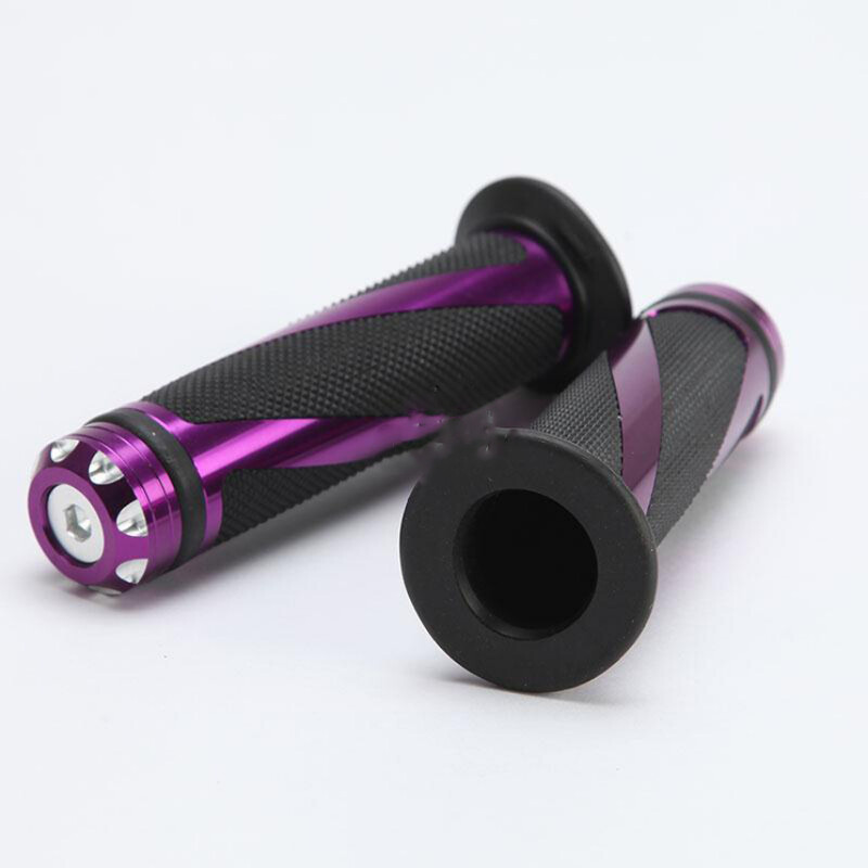 Mâner de mână pentru motocicletă 7/8 inch Ghidon cu dungi violete Mâner de motocross Enduro pentru Ducati Monster Vespa Daytona 675 PCX125 ...