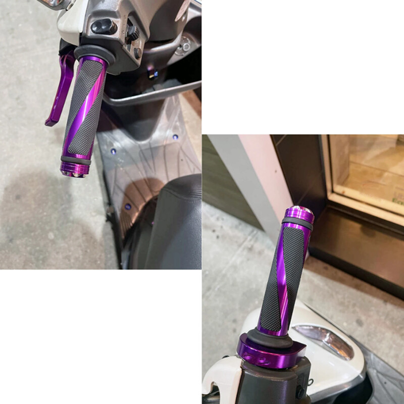 Mâner de mână pentru motocicletă 7/8 inch Ghidon cu dungi violete Mâner de motocross Enduro pentru Ducati Monster Vespa Daytona 675 PCX125 ...