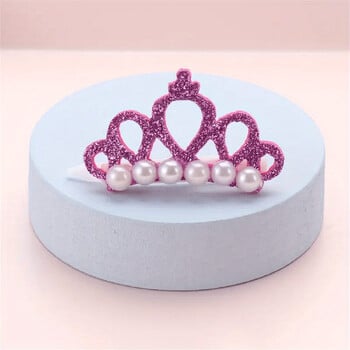 2 τμχ Κλιπ μαλλιών Faux Pearl Crown για κατοικίδια - Κομψοί φιόγκοι σε σχήμα στέμματος για σκύλους και γάτες - προμήθειες και αξεσουάρ περιποίησης