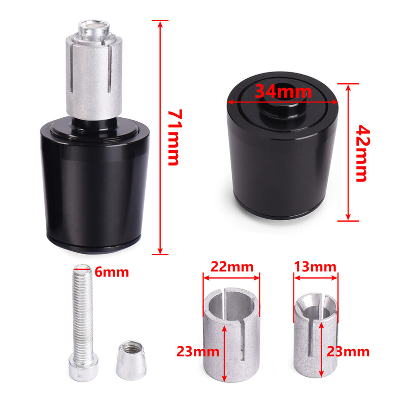 7/8" 22 mm motocikla stūre Satvērēji gali Stūres rokturi Vāciņš Svari Spraudnis GSXR 1300 1000 750 600 K1 K2 K3 K4 K5 K6 K7 K8 K9