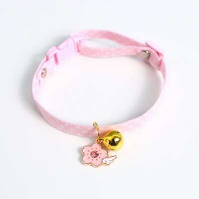 1 ΤΕΜ χαριτωμένο κολάρο κατοικίδιων κατοικίδιων γάτας Ρυθμιζόμενο Pinkycolor Beauty Bell Κολιέ Μικρού Σκύλου Κρεμαστό γατάκι κουτάβι λουλούδι Αξεσουάρ για κατοικίδια