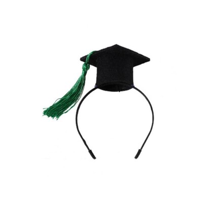 Με καπέλο αποφοίτησης με φούντα γάτα αστεία τσόχα ρυθμιζόμενο καπέλο σκύλου Ελαστική φωτογραφία σκύλου Dr.