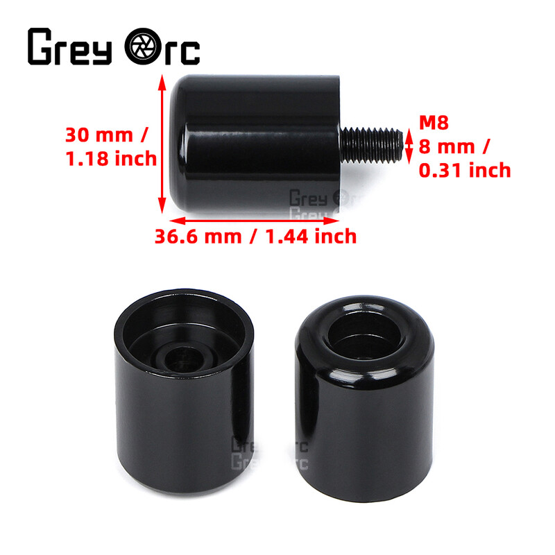 Paredzēts Kawasaki Z1000 SX Z1000SX/Tourer 2017 - 2018 Motocikla stūres rokturi Stieņa galos Vāciņš Slaids Dzelzs izstrādājumu svars 306g