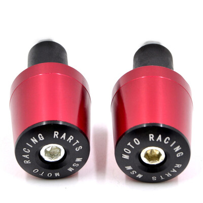 7/8" CNC universalus motociklo vairo rankenos galai, svoriai antivibracinis sidabrinis kištukas, 8 spalvų pasirinkimams