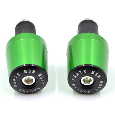 7/8" CNC universalus motociklo vairo rankenos galai, svoriai antivibracinis sidabrinis kištukas, 8 spalvų pasirinkimams