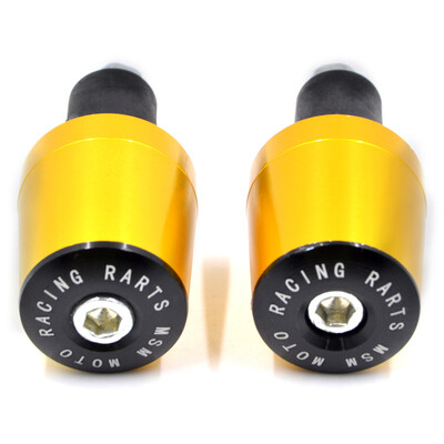 7/8" CNC universalus motociklo vairo rankenos galai, svoriai antivibracinis sidabrinis kištukas, 8 spalvų pasirinkimams