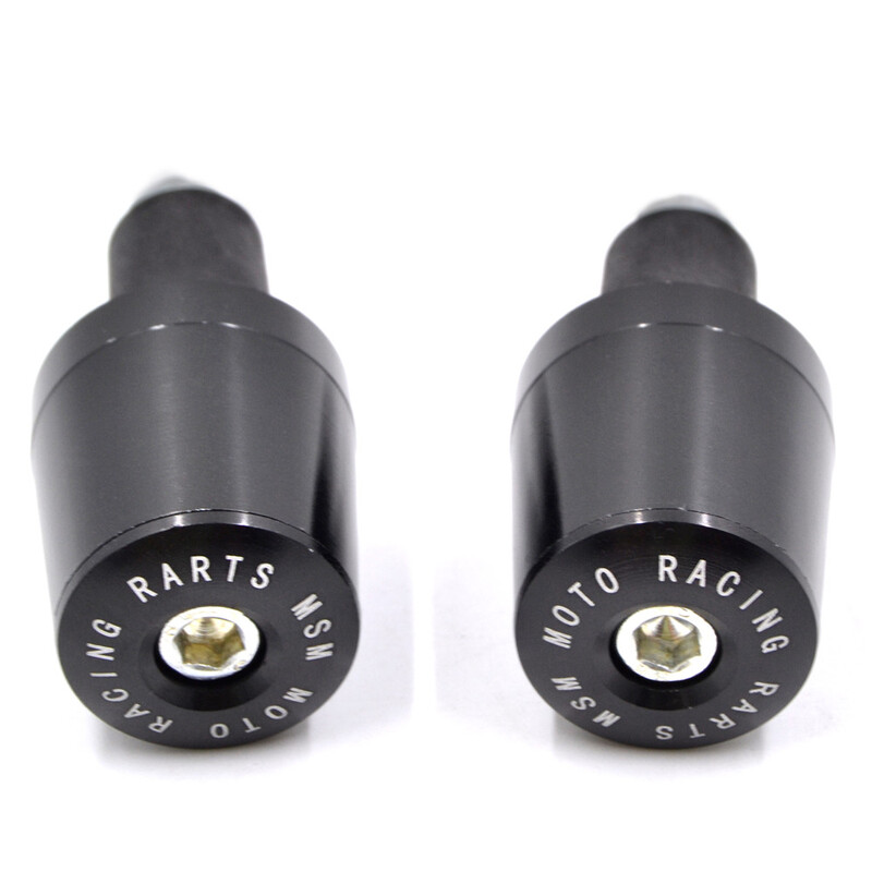 7/8" CNC universalus motociklo vairo rankenos galai, svoriai antivibracinis sidabrinis kištukas, 8 spalvų pasirinkimams