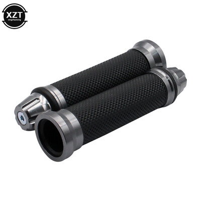 2GB Motocikla rokturi rokas gumijas pedāļa biker motorollera stūres rokturi modificēts stūres droseles pagrieziens Grip Settle roktura rokturi