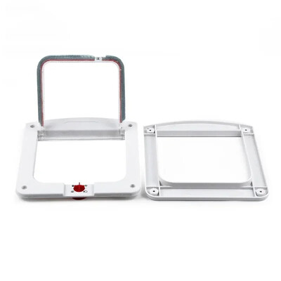 1 tk kassi koera klappuks neljasuunaliselt lukustatava kassipoja väikese lemmiklooma kahekordse sisse- ja väljapääsuuksega, ilmastikukindlate lemmikloomade turvauksed