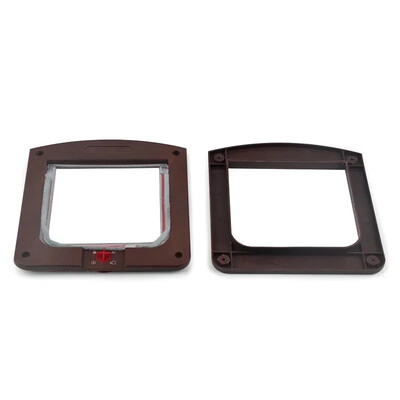 1 tk kassi koera klappuks neljasuunaliselt lukustatava kassipoja väikese lemmiklooma kahekordse sisse- ja väljapääsuuksega, ilmastikukindlate lemmikloomade turvauksed