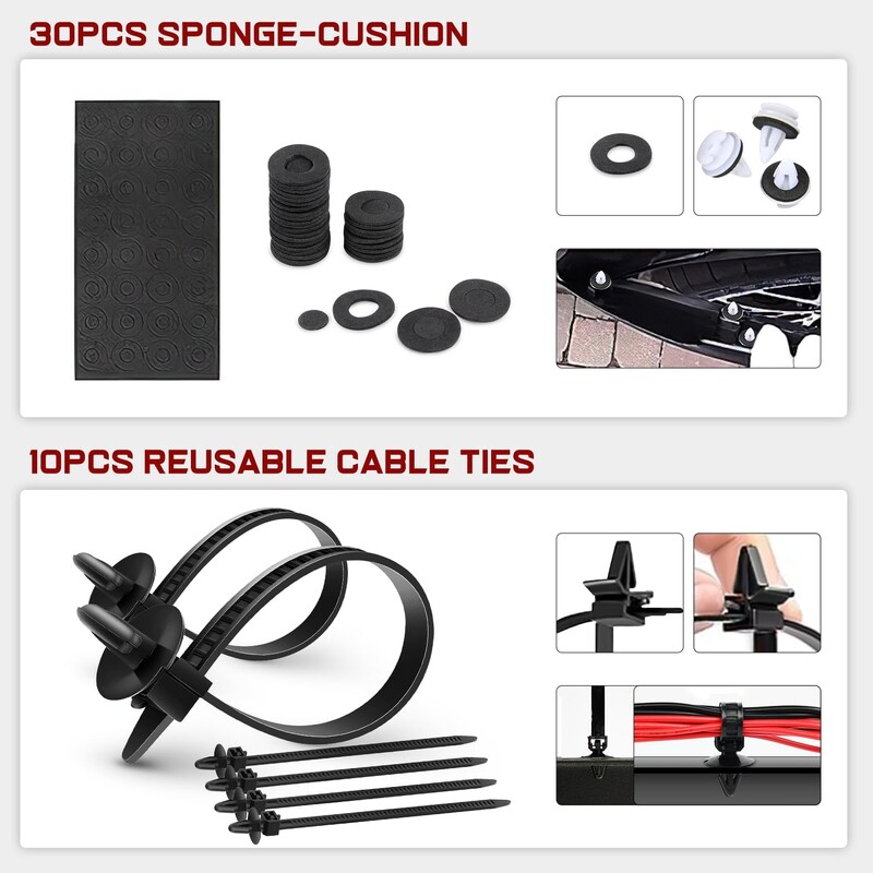 845 Auto Push Retainer Clips Auto Stiprinājumu Sortiments Neilona Bufera Fender Kniedes GM Ford Lexus Honda Chrysler Mazda