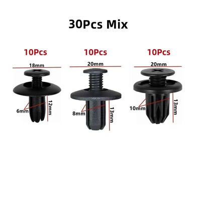 8 mm 6 mm 10 mm skylės automobilio purvasaugis buferio kniedės tvirtinimo elementas, automatinis stumdomas kaištis, sparnas, apdailos plokštės varžtiniai spaustukai, skirti Toyota Honda Mazda Nissan