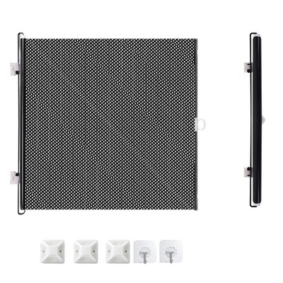 Patvarus apsauginis ištraukiamas tvoros vartų barjeras Sulankstomas naminių gyvūnėlių tinklo tvora Universalus su kabliu naminių gyvūnėlių saugos gaubtu miegamasis