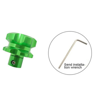 Penkiakampis šešiakampis rakto galvutės dangtelis Dekoratyvinis raktų pakabukas Automobilio aksesuaras Motociklo universalus raktų pakabukas Modifikuotas rakto dangtelis CNC rakto antgalis