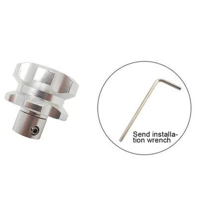 Penkiakampis šešiakampis rakto galvutės dangtelis Dekoratyvinis raktų pakabukas Automobilio aksesuaras Motociklo universalus raktų pakabukas Modifikuotas rakto dangtelis CNC rakto antgalis