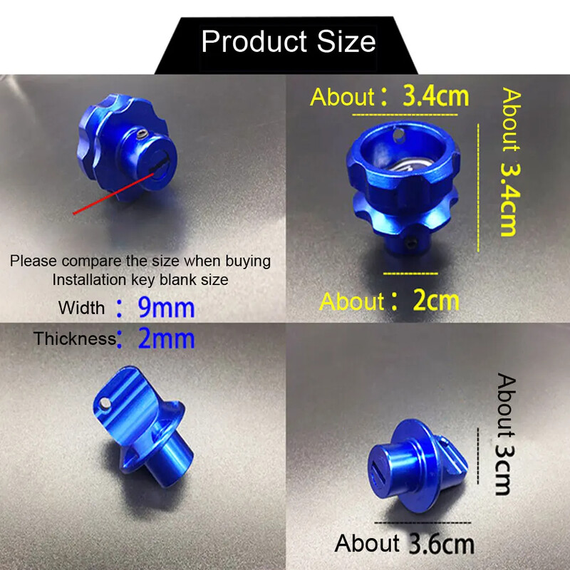 Penkiakampis šešiakampis rakto galvutės dangtelis Dekoratyvinis raktų pakabukas Automobilio aksesuaras Motociklo universalus raktų pakabukas Modifikuotas rakto dangtelis CNC rakto antgalis