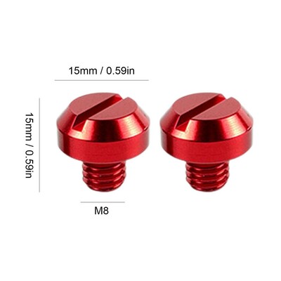 8M/10M prenosné zrkadlové skrutky, zátky do spätného zrkadla pre motocykle, 2 ks, farebné skrutkové príslušenstvo z hliníkovej zliatiny pre motocykle