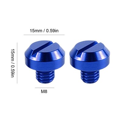 8M/10M prenosné zrkadlové skrutky, zátky do spätného zrkadla pre motocykle, 2 ks, farebné skrutkové príslušenstvo z hliníkovej zliatiny pre motocykle