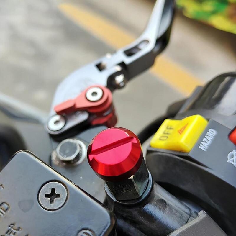 8M/10M prenosné zrkadlové skrutky, zátky do spätného zrkadla pre motocykle, 2 ks, farebné skrutkové príslušenstvo z hliníkovej zliatiny pre motocykle